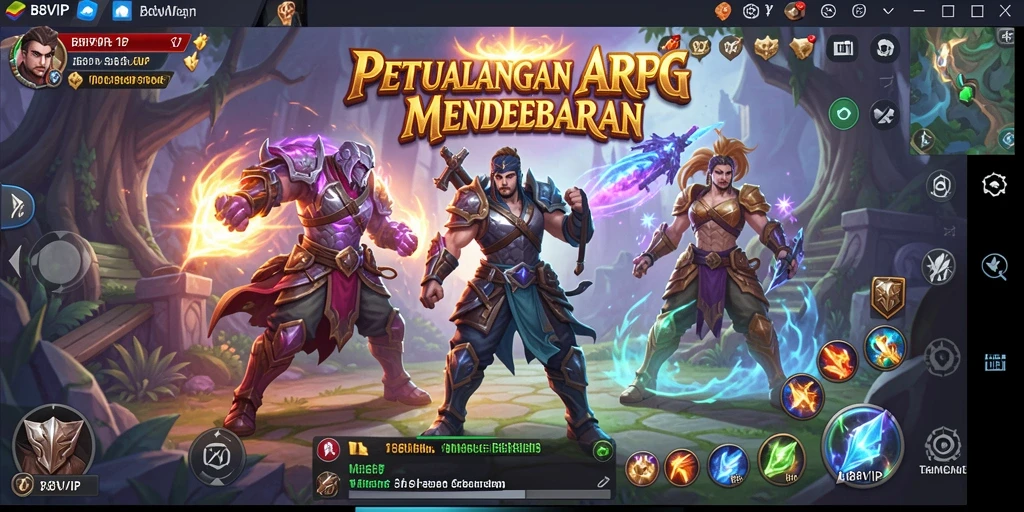 Tampilan gameplay seru dan mendebarkan di B8VIP.