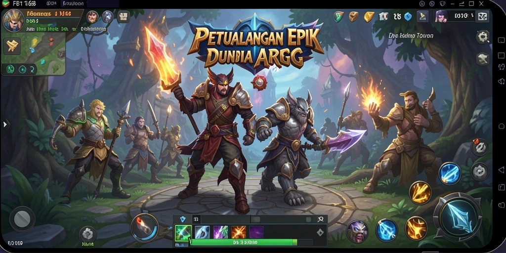 Screenshot gameplay FB168 menampilkan aksi penuh laga dan eksplorasi.