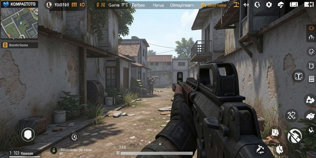 Gameplay menegangkan di KOMPASTOTO dengan aksi tembak-menembak yang seru.