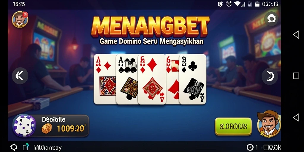 Tampilan gameplay MENANGBET menampilkan pertandingan domino yang seru.