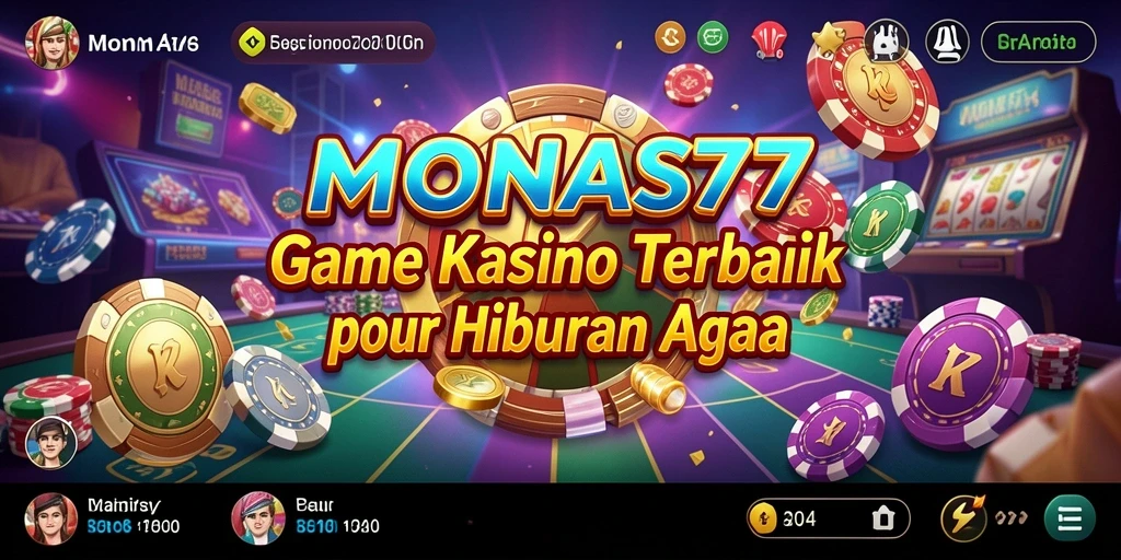 Tampilan permainan yang memukau dan seru di MONAS77.