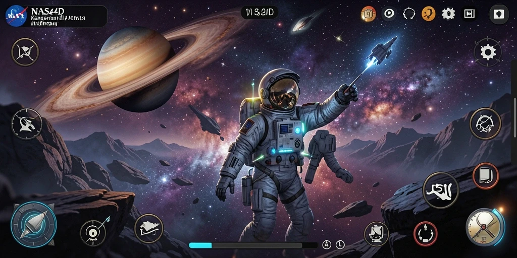 Gameplay menakutkan di luar angkasa dengan makhluk menyeramkan.