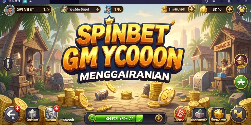 Screenshot gameplay SPINBET dengan berbagai fitur Tycoon.