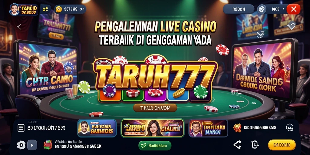 Gameplay menarik dan interaktif dari TARUH777 di Live Casino.